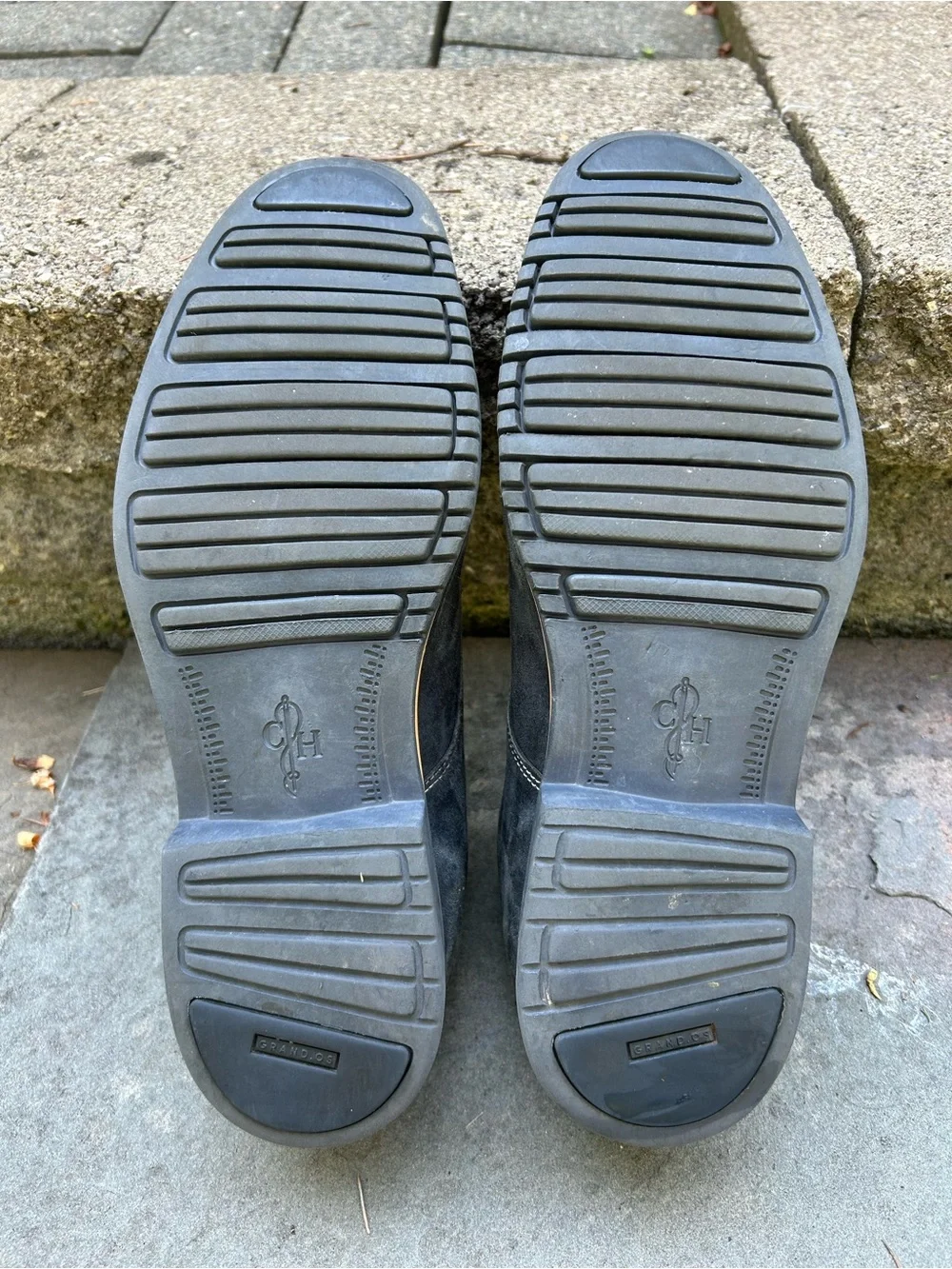 Cole Haan Men's Size 12 Suede Derby Shoes in Dark Blue